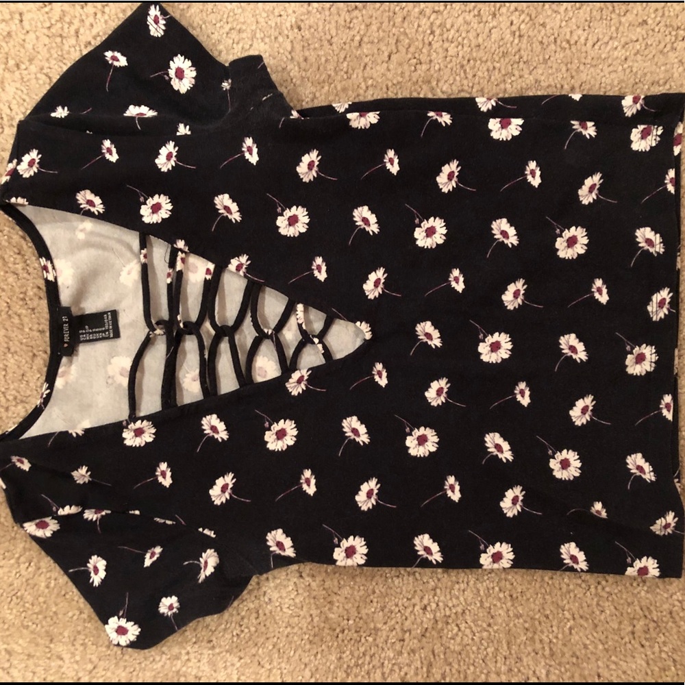 Forever21 floral print shirt